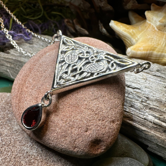 Kells Celtic Birds Necklace in Sterling Silver