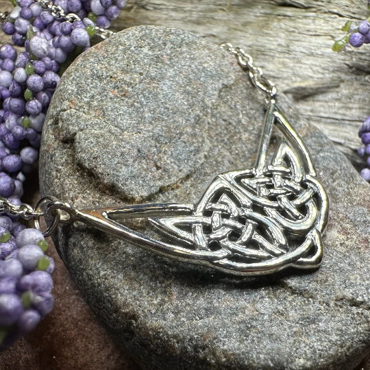 Letita Celtic Knot Necklace in Sterling Silver | Necklet | Wiccan Center