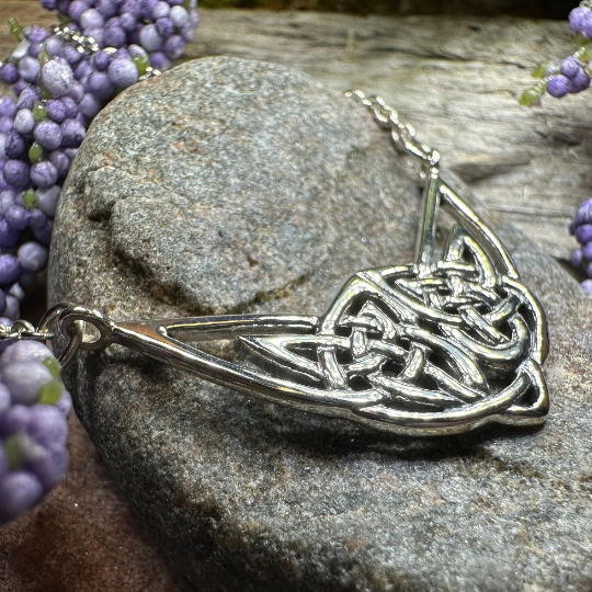 Letita Celtic Knot Necklace in Sterling Silver | Necklet | Wiccan Center
