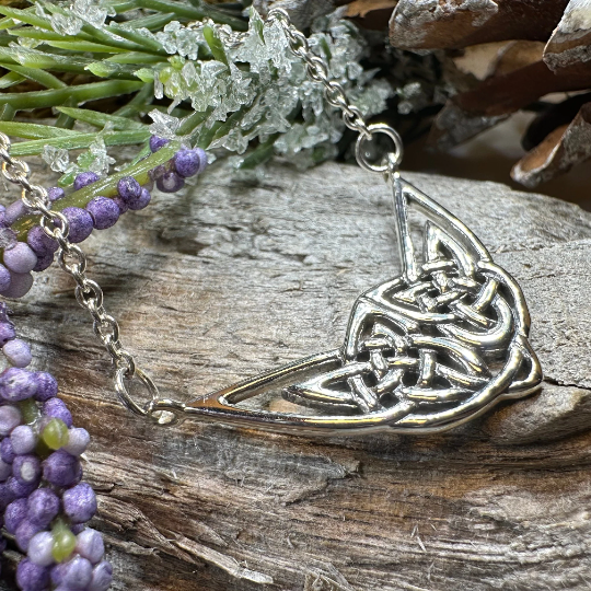 Letita Celtic Knot Necklace in Sterling Silver | Necklet | Wiccan Center