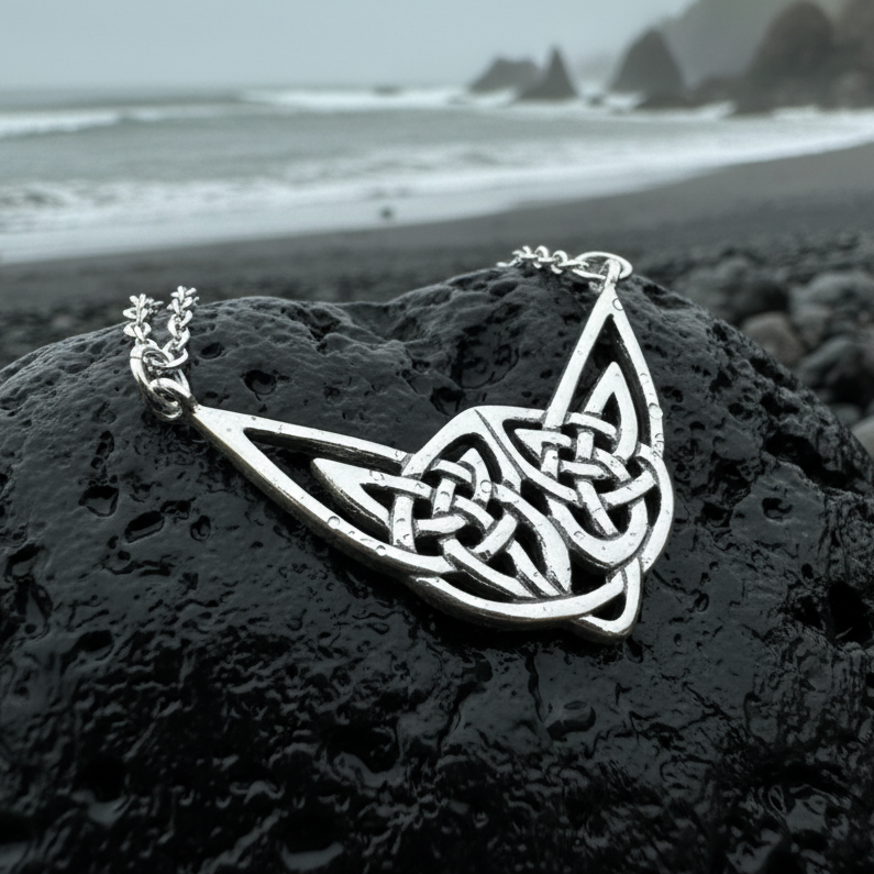 Letita Celtic Knot Necklace in Sterling Silver | Necklet | Wiccan Center