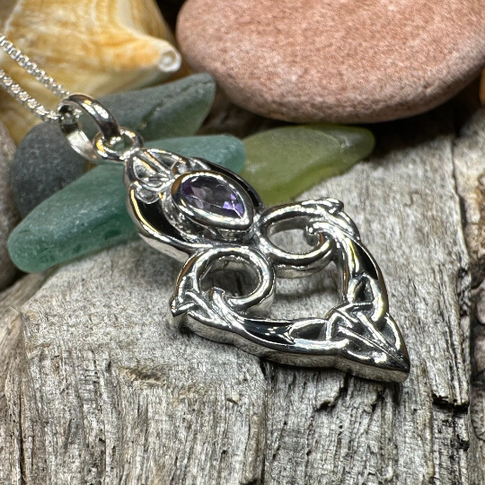 Cordelia Celtic Trinity Knot Necklace in Sterling Silver | Pendant | Wiccan Center