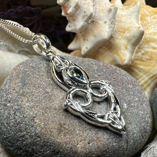 Cordelia Celtic Trinity Knot Necklace in Sterling Silver | Pendant | Wiccan Center