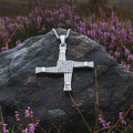 Large Irish Saint Brigid’s Cross Necklace in Sterling Silver | Pendant | Wiccan Center
