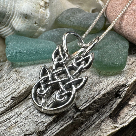 Adria Celtic Knot Necklace in Sterling Silver | Pendant | Wiccan Center