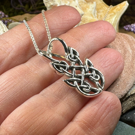 Adria Celtic Knot Necklace in Sterling Silver | Pendant | Wiccan Center