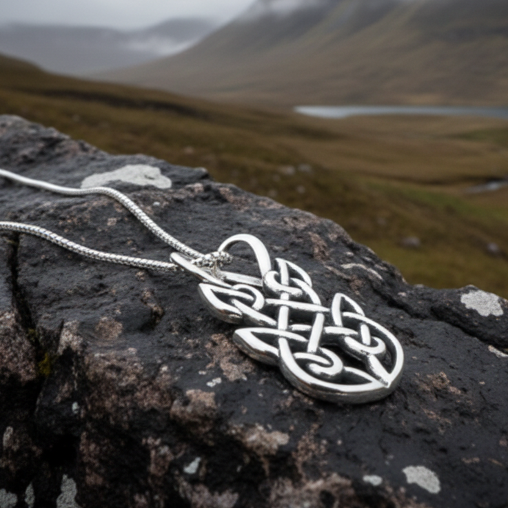 Adria Celtic Knot Necklace in Sterling Silver | Pendant | Wiccan Center