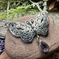 Meadow Celtic Butterfly Necklace in Sterling Silver | Necklet | Wiccan Center
