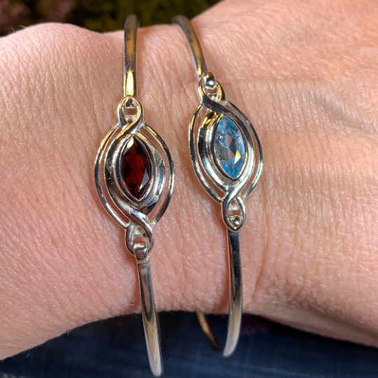 Sorcha Celtic Love Knot Bracelet in Sterling Silver | Cuff Bracelet | Wiccan Center