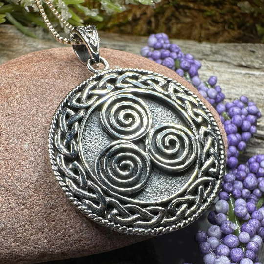 Adalgard Celtic Spiral Necklace in Sterling Silver | Pendant | Wiccan Center
