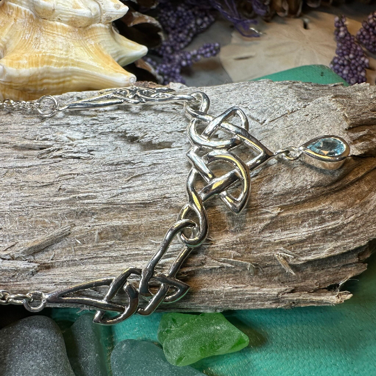 Lorena Celtic Knot Necklace in Sterling Silver