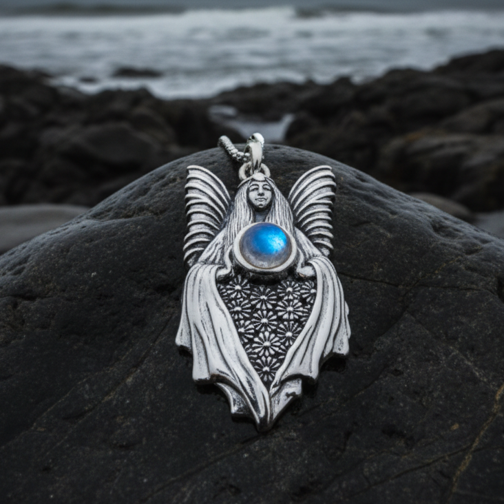 Titania Fairy Queen Necklace in Sterling Silver | Pendant | Wiccan Center