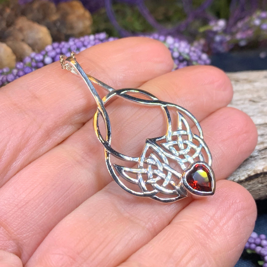 Endless Love Celtic Knot Necklace in Sterling Silver | Pendant | Wiccan Center