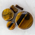Tiger's Eye Stone Plugs