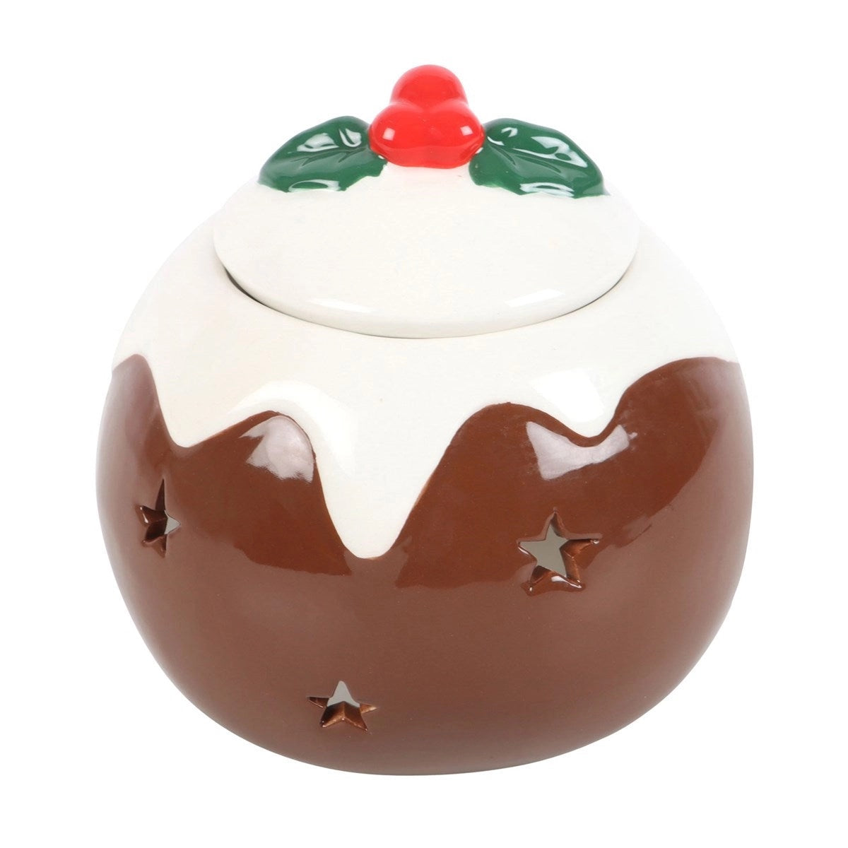 Christmas Pudding Oil Burner | Wax Melt Warmer | Wiccan Center