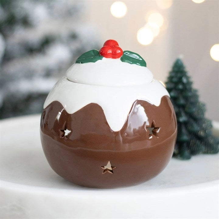 Christmas Pudding Oil Burner | Wax Melt Warmer | Wiccan Center