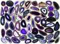 Purple Agate Slice (Size #1) (2.5 to 3.5 inches) Grade A Brazilian Agate Geode Slice