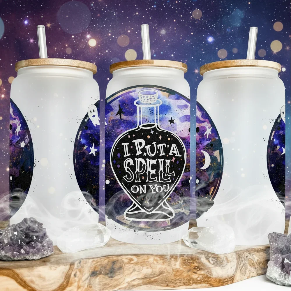 I Put a Spell on You Glass Can
