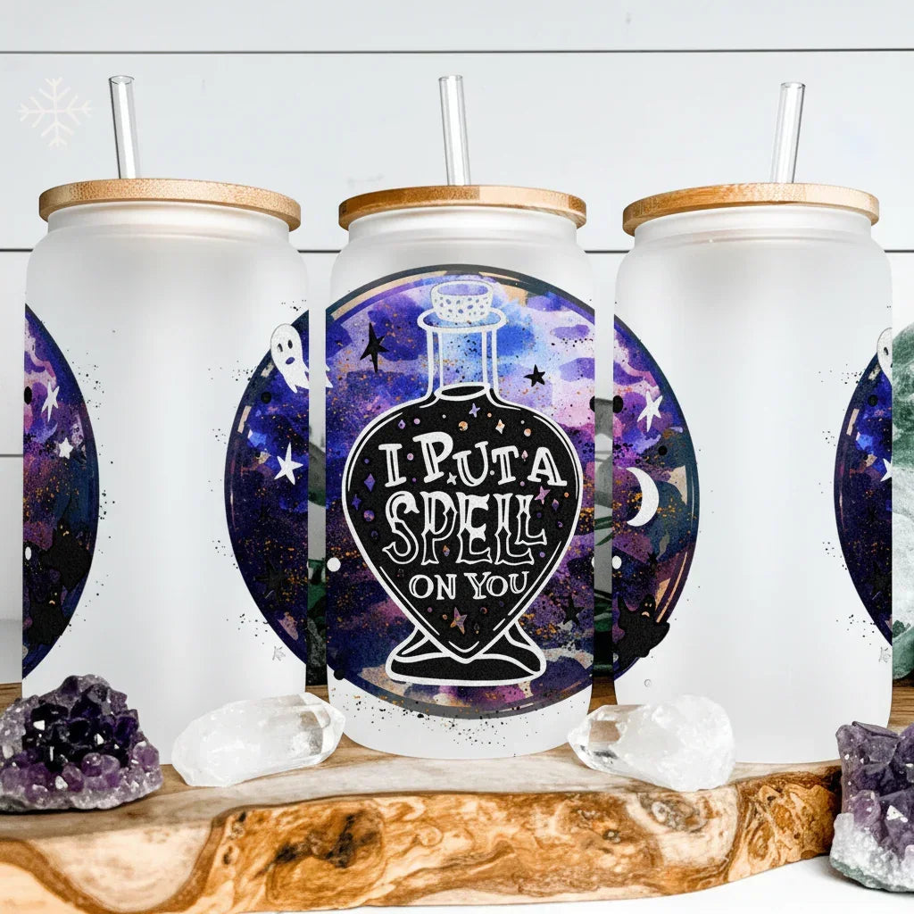 I Put a Spell on You Glass Can