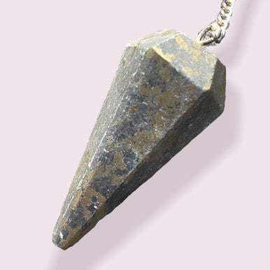 Pyrite in Matrix Pendulum - 6 sided | Pendulums | Wiccan Center