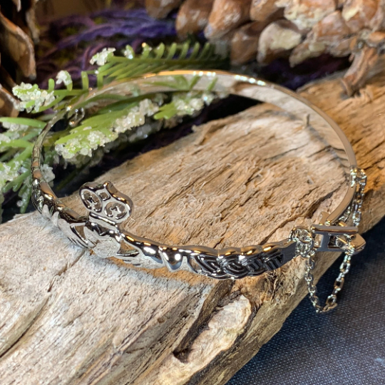 Claddagh Irish Bracelet | Cuff Bracelet | Wiccan Center