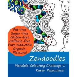 Zendoodles: Mandala Colouring Challenge 1 - Paperback | Books | Wiccan Center