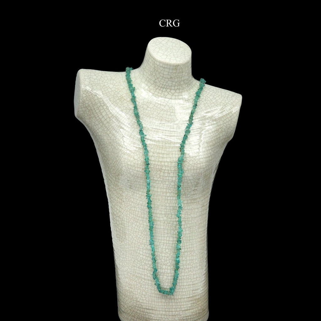 Apatite Strand Chip Necklace (32 Inches) (1 Piece)