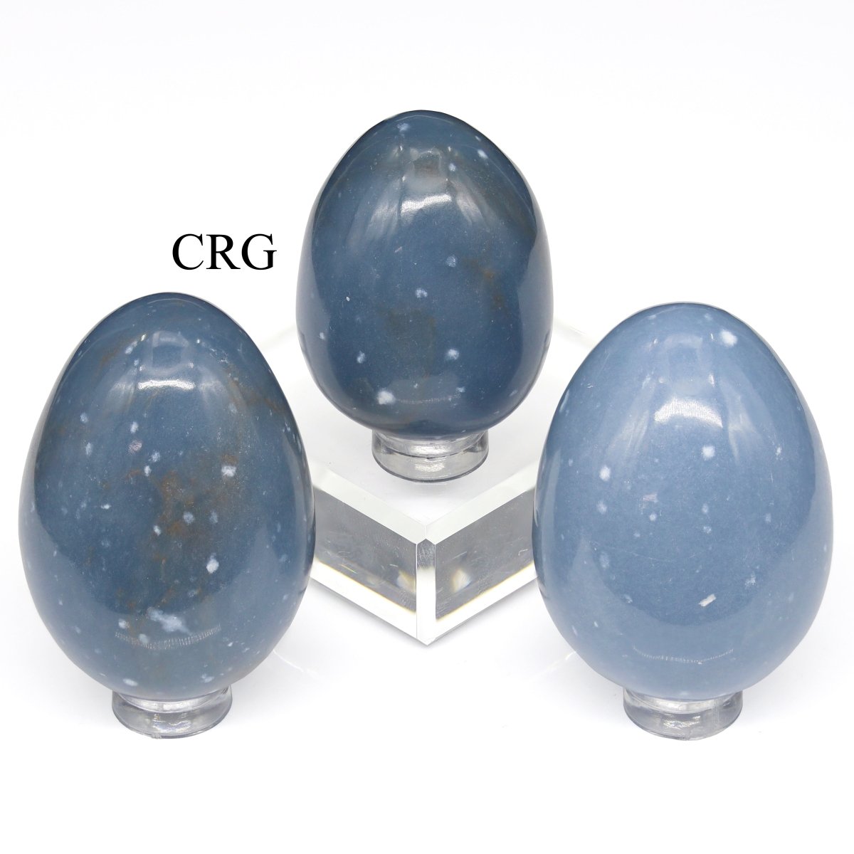 QTY 1 - Peru Angelite Egg / 35-55 MM AVG