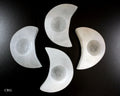 Scratch and Dent Selenite Moon Tea light Candle Holder 4 in (1 Piece)