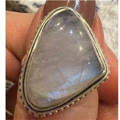 Rainbow Moonstone Ring "Cupid's Call" | Rings | Wiccan Center
