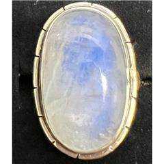 Rainbow Moonstone Ring Size 7 "Mirror Mirror" | Rings | Wiccan Center