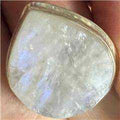 Rainbow Moonstone Ring Size 7 "Raw Drop" | Rings | Wiccan Center