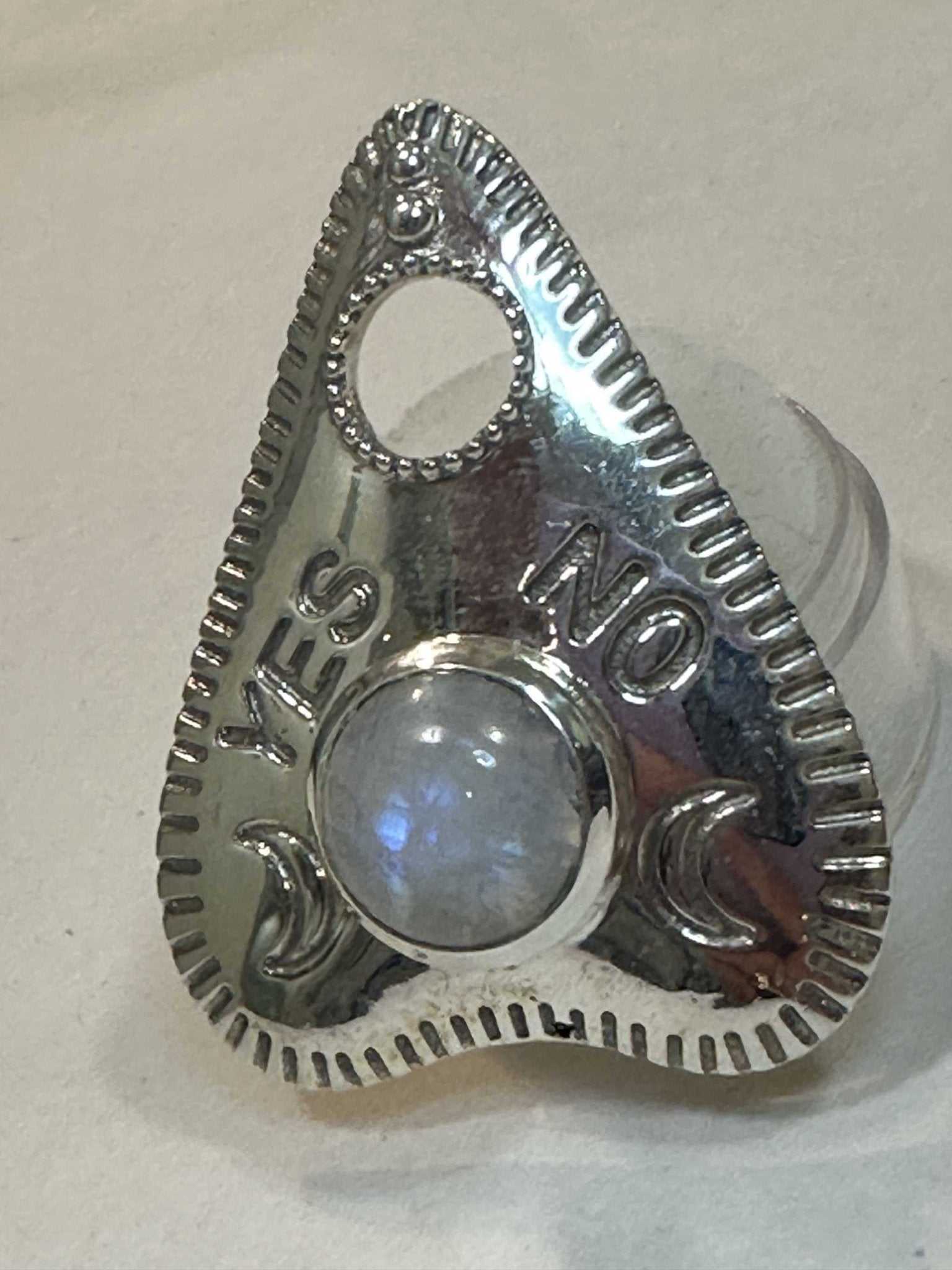 Rainbow Moonstone Ring Size 8 - "Ouija” | Rings | Wiccan Center