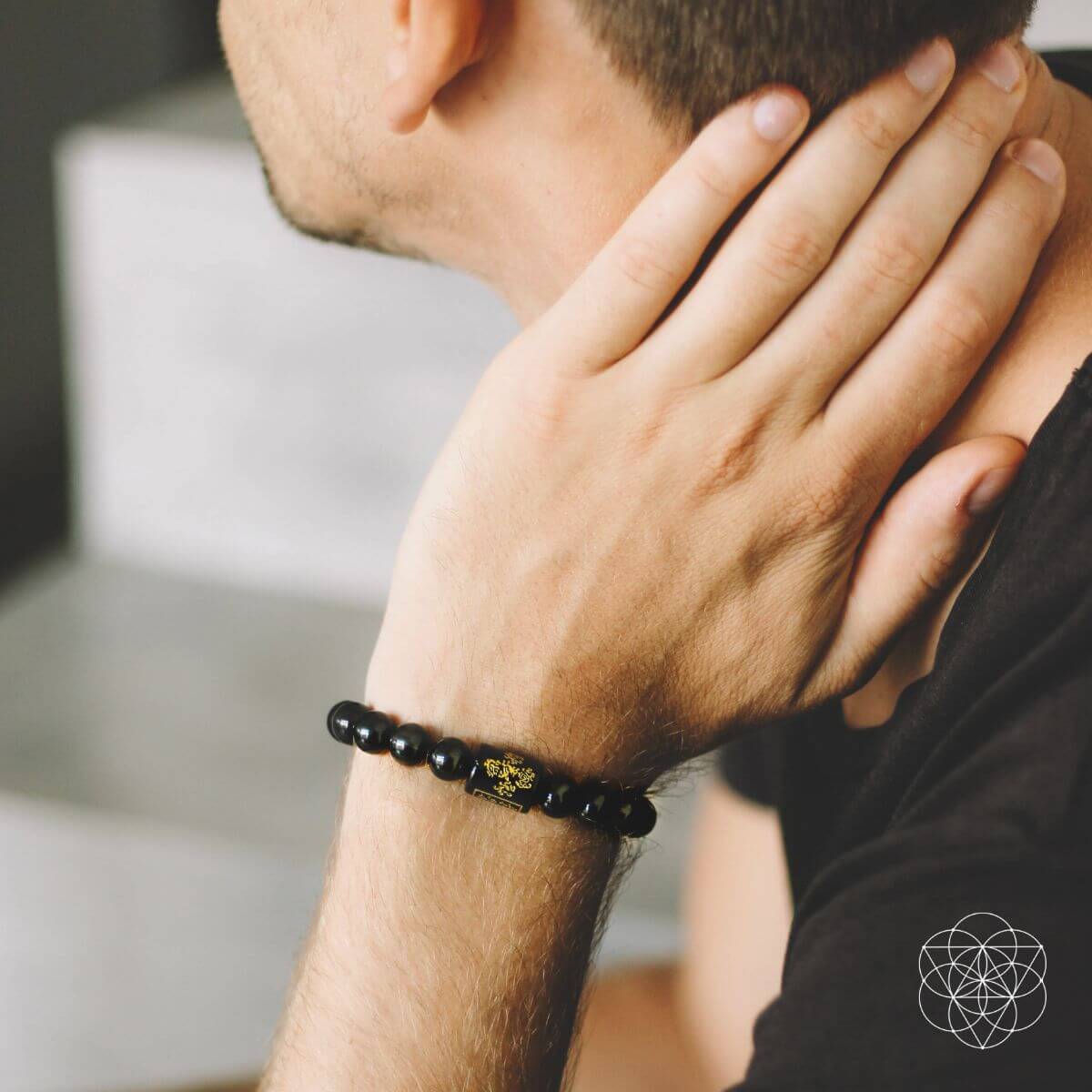 Rainbow Obsidian Protection Bracelet | Bracelet | Wiccan Center