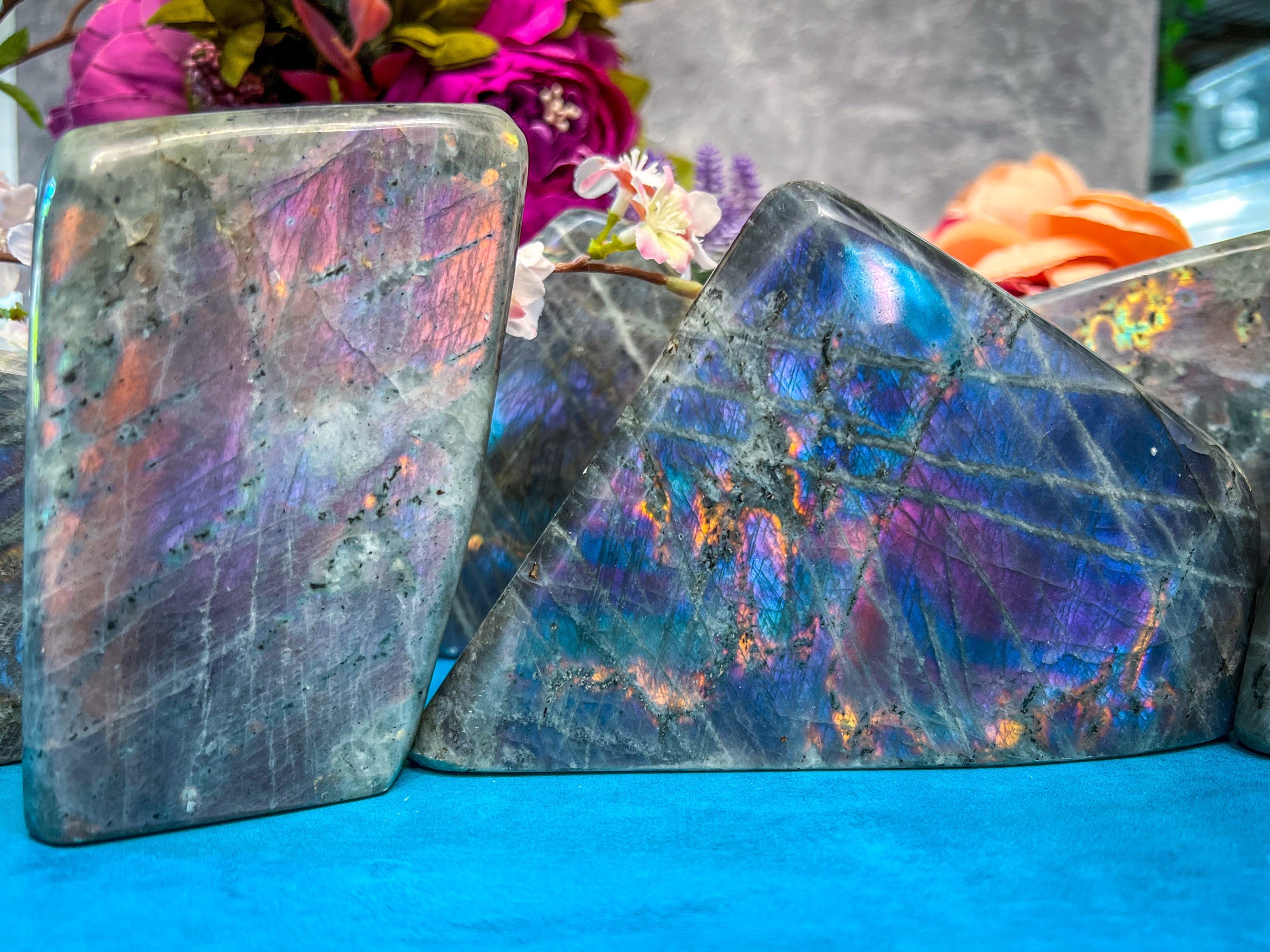 Large Purple Labradorite crystal Freeform, Rainbow Labradorite, White Labradorite | | Wiccan Center