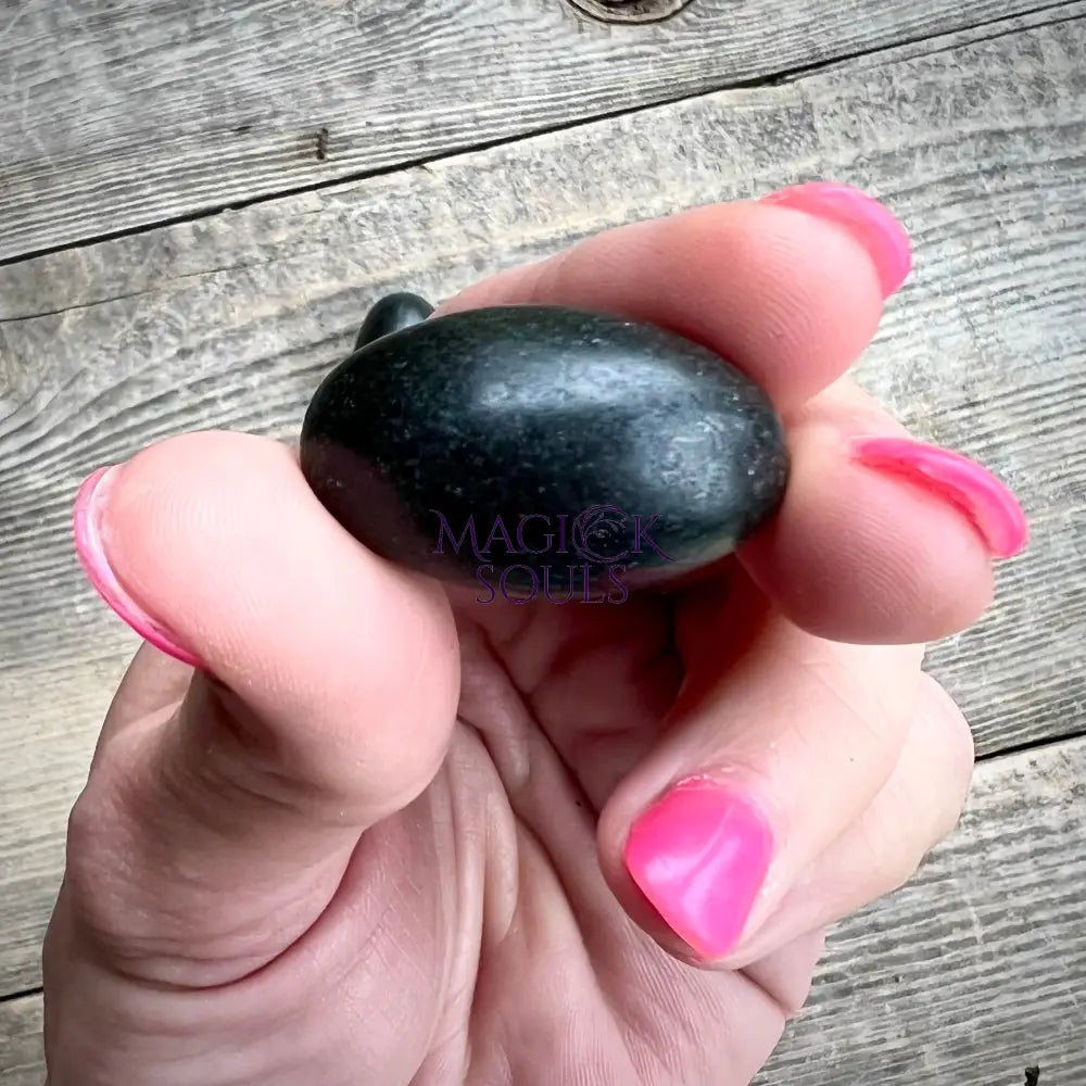 Black Shiva Lingam — Rare Sacred Crystal for Protection & Psychic Awareness