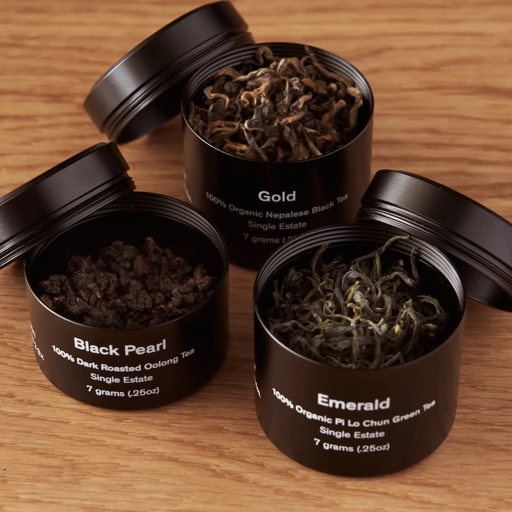 Rare Leaves Single Origin Tea Mini Tin Sampler | Beverages > Teas > Tea Samplers | Wiccan Center