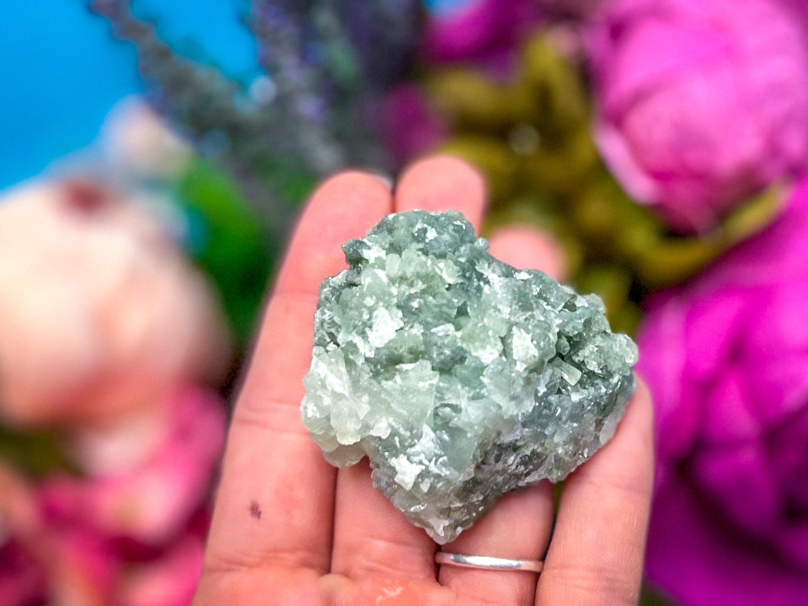 Raw Dark Green Prehnite Specimens | | Wiccan Center