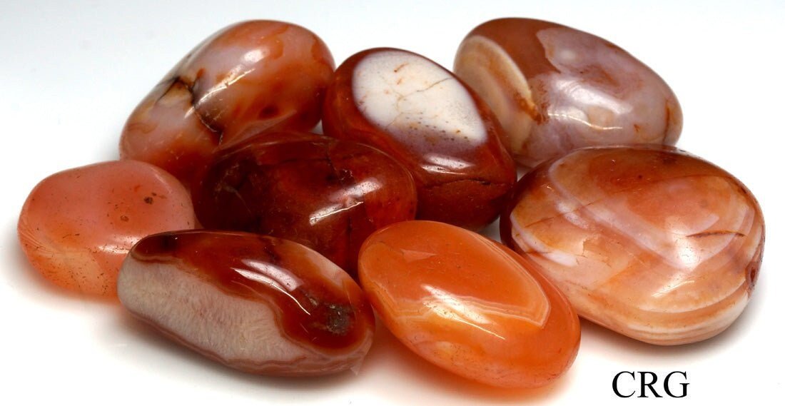 Red Carnelian Agate Tumbled Pieces (Size 20 to 40 mm) Crystals Minerals Gemstones