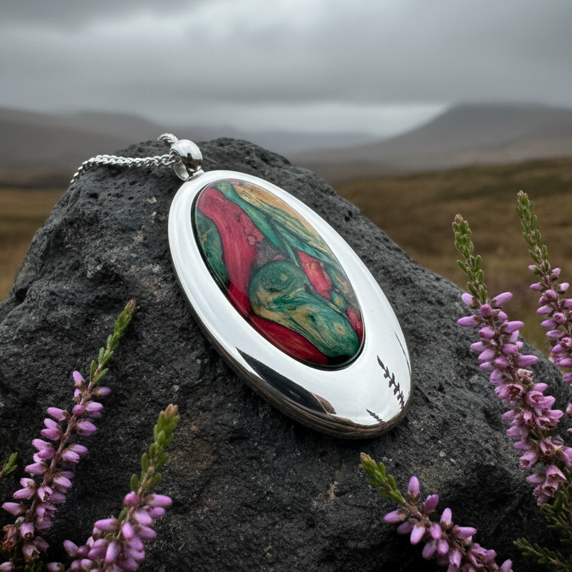 Scottish Highlands Heathergems Necklace - Handmade in Scotland | Pendant | Wiccan Center