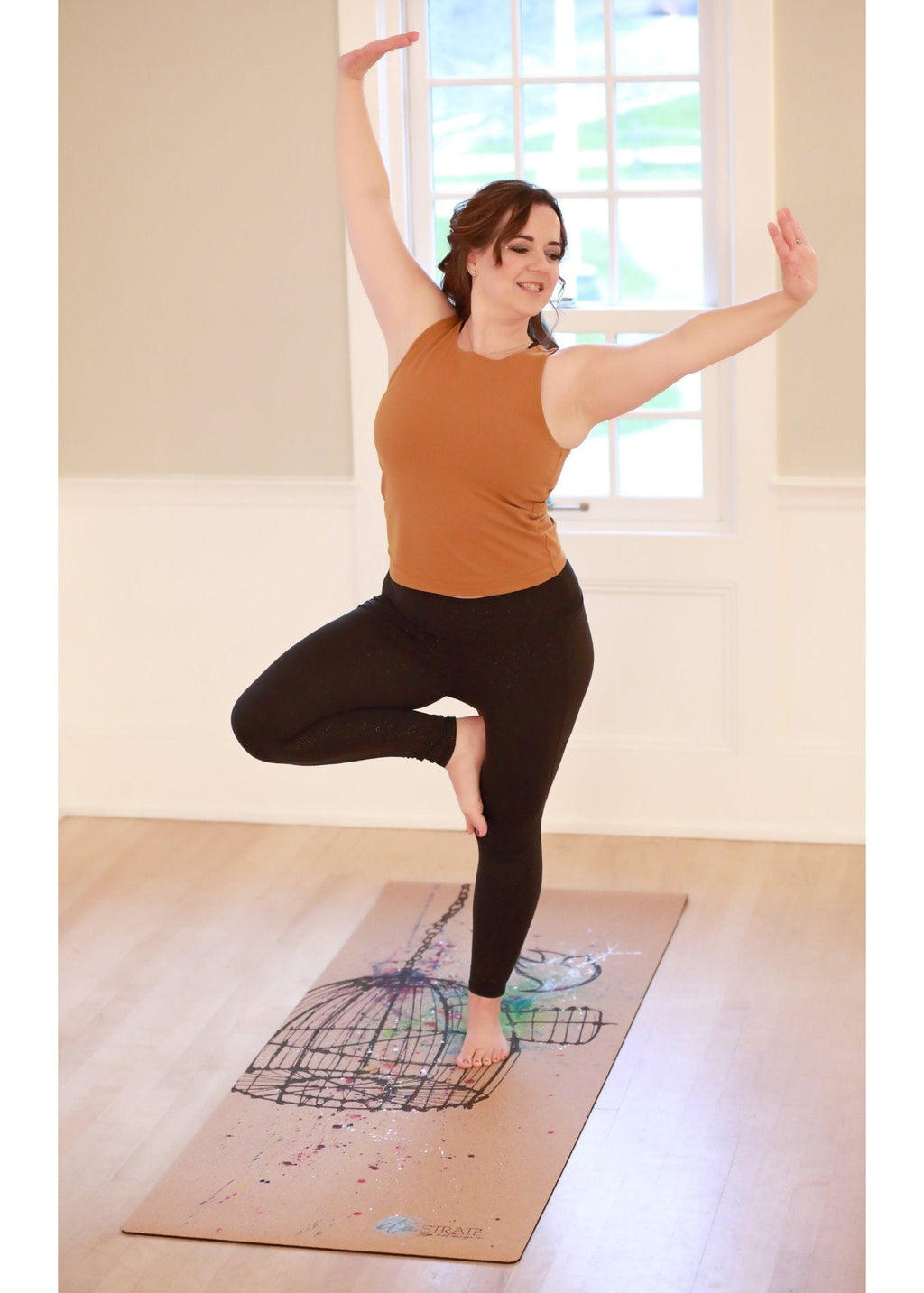 Release Hand painted Cork Yoga Mat | Yoga Mat - Hand Painted | Wiccan Center
