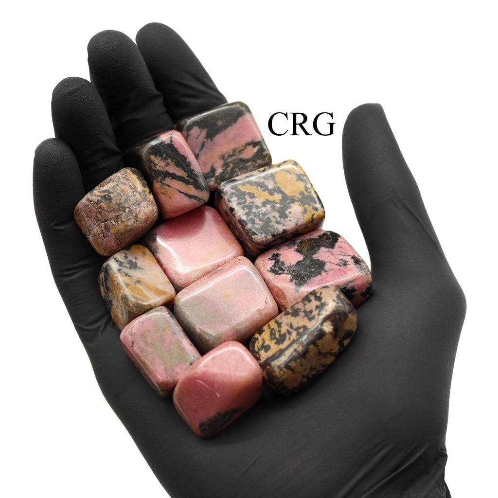 Rhodonite Tumbled 1 to 2 inch Wholesale Lot (8 ounces)