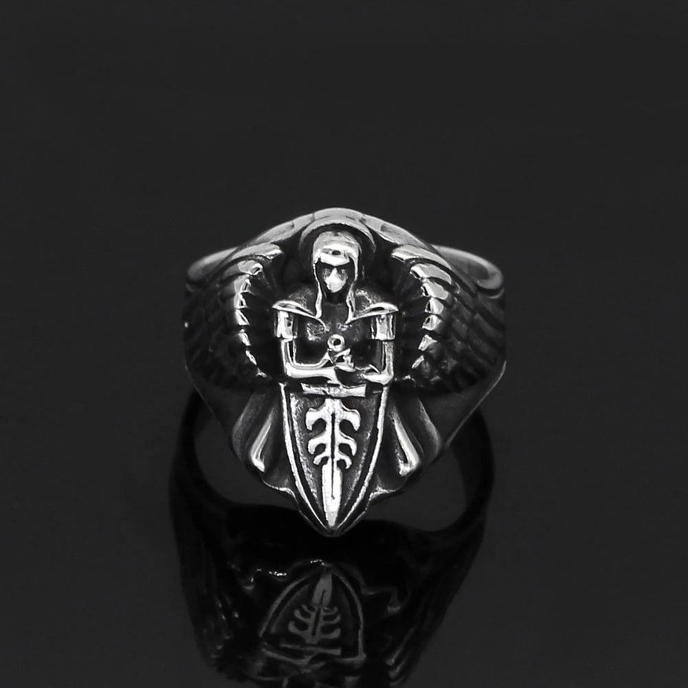 Roman St.Michael Archangel Stainless Steel Ring | Ring | Wiccan Center