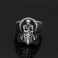 Roman St.Michael Archangel Stainless Steel Ring | Ring | Wiccan Center