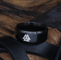 Vikings Valknut Stainless Steel Ring | Rings | Wiccan Center
