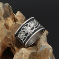 Vikings Odin Raven Stainless Steel Ring | Rings | Wiccan Center