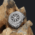 Vikings Helm of Awe Stainless Steel Ring | Rings | Wiccan Center