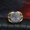 Vikings Raven Runes Stainless Steel Ring | Rings | Wiccan Center