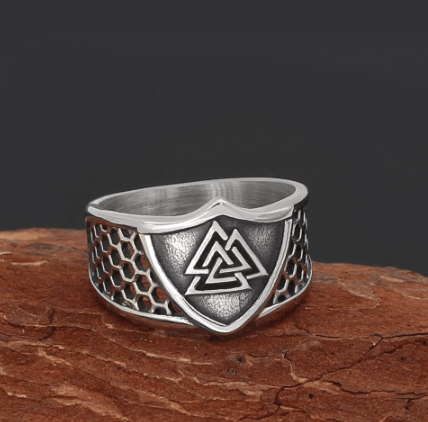 Vikings Valknut Amulet Stainless Steel Ring | Rings | Wiccan Center