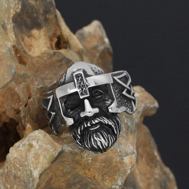Vikings All Father Odin Stainless Steel Ring | Rings | Wiccan Center